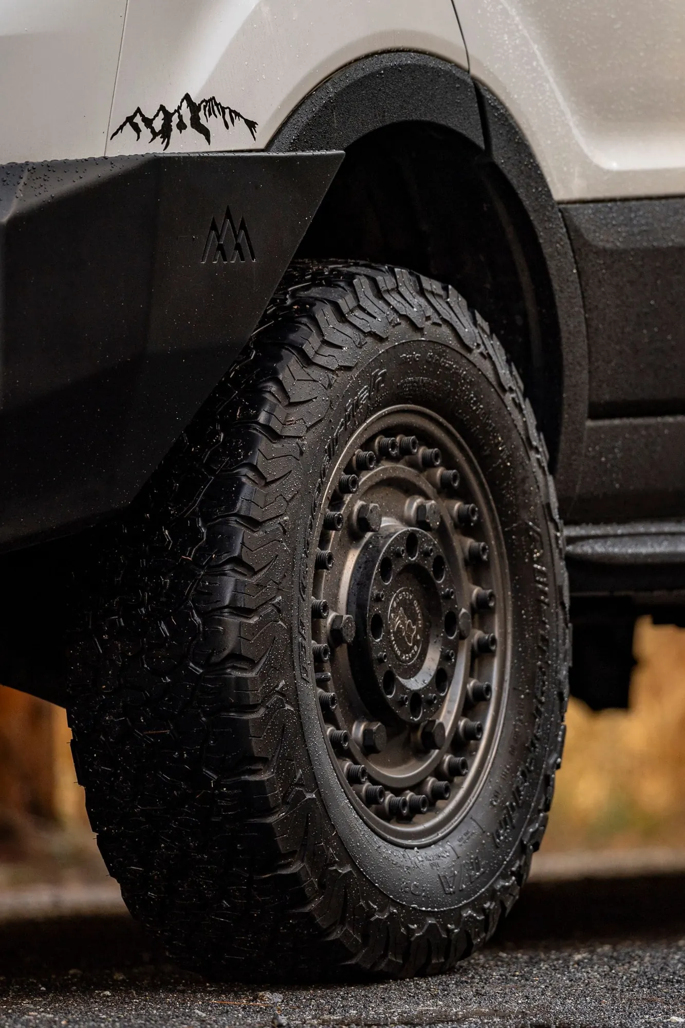 All-Terrain Tires on a vehicle